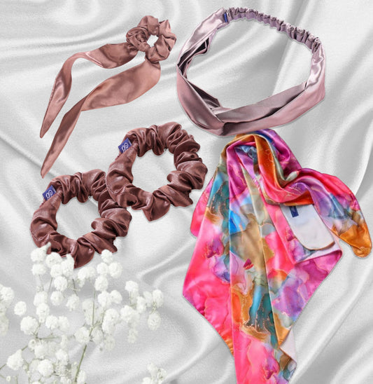 BlingHair Satin Scarf and more @ INR 959 - Women's Day Combo 2